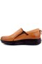 - Tan Leather High Sole Casual Shoes 101-2851-65390 - 3