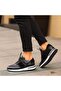 - Black Leather Lace-Up Men's Casual Shoes 101-8089-H1255 - 3