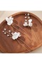 Lanthe Handmade Leaf and Flower Detailed Promise Engagement Wedding Wedding Elegant Bridal Hair Accessory - 2