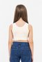 Thick Strap Stretch Cotton Comfortable Athlete Crop Tank Top Girls' Body Suitable for Daily Use - 2