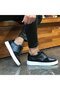 - Black Leather Lace-Up Men's Casual Shoes 101-7027-He1065