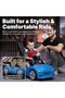 Step2 Whisper Ride Cruiser|Single Seater Kids Push Car with Seatbelt,Horn & Storage Trunk|Blue - 4