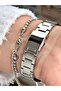 Ferrucci̇ Bombe Glazed Silver Metal Woman Wristwatch - 3