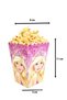 8 Pieces Barbie Corn Box, Barbie Birthday Concept Set Ornaments Popcorn, Chips Box - 2