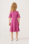 Girl's Short Sleeve Lycra Combed Cotton Printed Dress - 4