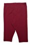 Burgundy Children's Capri Leggings Cotton and Lycra Stretchy - 3