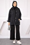 Anthracite Denim Jacket with Pockets - 3