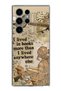 Samsung Galaxy S23 Ultra Compatible Reading a Book Woman Retro Transparent Silicone Case