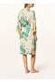 Mystic Jungle Kimono for Women, Modal Blended Jersey, Print, Contrast Pipe, Shawl Collar - 4