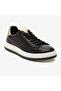 33292 Black Genuine Leather Women's Sneaker Shoes - 3