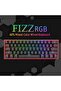 K617 Gaming Keyboard; RGB Wired 60% Compact Mechanical Keyboard with 61 Red Linear Keys - 2