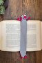 Handmade Amigurumi Gray Mouse Bookmark