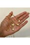 Yasna 5-Piece Gold Heart Chain Necklace Set - 5