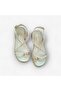 Gold Detailed Cross Strap Women's Sandals - 7