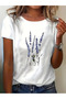 Trendy Round Neck T-Shirt for Women - 100% Cotton Premium Tshirt with Vibrant Motif Pattern - 2