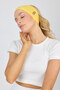 White Short Sleeve Crew Neck Fitted Camisole Crop + Bandana Set 100% Cotton, Flexible and Comfortable - 6