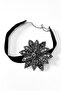 Stone Shiny Motif Collar Necklace - 2