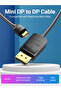 Mini DP to DP Cable 1.5M Black - 7