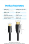 Mini HDMI Cable 1M Black - 8