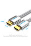 Cotton Braided HDMI Cable 8M Silvery Metal Type - 6