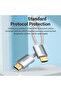 Cotton Braided HDMI Cable 8M Silvery Metal Type - 7