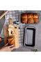 Loaf Pan for Baking Bread, 28x15x7cm Carbon Steel Non Stick Rectangular Bakeware Bread Mold Large Loaf Tin Pans Baking Tray for Oven Toast, Banana Cakes, Sourdough Lasagna, Meatloaf (Black) - 2