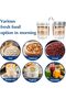 ® Overnight Oats Jars 2 Color (White And Grey) with Spoon and Lid - 6