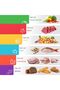 6 Pack Flexible Plastic Cutting Board Mats Colored Mats With Food Icons BPA-Free Non-Porous Gripped Back and Dishwasher Safe - 2