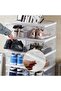 U HOOME 6 Tier Shoe Boxes,Stackable Shoe Storage Organizer Boxes Easy Installation All in One Shoe - 5