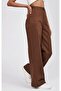 Brown Women's Pants High Waist - 6