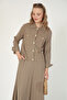 5757 - Stylish Comfortable Linen Shirt-Skirt Women's Set - 3