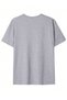 Impossible Printed Summer Cotton Fabric Crew Neck Gray Short Sleeve Men's T-Shirt - 2
