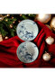 6 Pieces Güral Porcelain Bird Pattern 19 cm Flat Cake Dessert Plate - 5