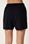 Summer Viscose Crop Shorts Set Black Lje0002 - 4
