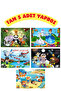 20X30Cm Painted Puzzle Set of 5 - Kby 5 Different Puzzles as Shown in the Image - 3