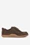 Men's Comfort Lace-Up Casual Shoes Real Leather 215340 Khaki