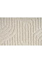 Non-Slip Base Moopy Oval Cream Curly Soft Soft Woven Floor Carpet Living Room Carpet Lp1003A_Krem - 3