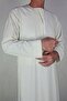 Hajj Umrah Clothing/V Design Capson Buttoned Long Sleeve Buttonless Pocketed/Summer Cellabiye Clothing - 6