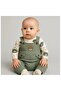 Bear Patterned Baby Boy Rompers 3-Piece Rompers Set (Zıbın Rompers Socks) 3-6-9 Months Baby Outfit Green Color - 4