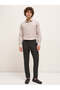 Men's Beige Solid Tailored Fit Formal Shirt for Every Occasion - 4