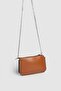 La Graccio Paris Women's Zr Bead Detailed 3 Compartment Strap Bag Brown - 3
