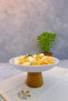 Macaroni Wooden Leg 22.5 cm Melamine Serving Plate, Pit Presentation Plate, Presentation Plate, Bowl - 2