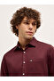 Men's Maroon Tailored Fit Solid Formal Shirt for Every Occasion - 6