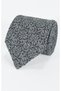 Silver Gray Floral Patterned Tie and Pocket Square Set – 7 cm