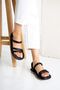 Black Strappy Women's Sandals - 4
