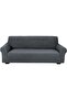 High Stretch Three Seater Sofa Cover Slipcover Free Size 180-230cm Grey