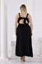 Plus Size Back Tie Detail Elastic Waist Dress - 8
