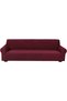 High Stretch Four Seater Sofa Cover Slipcover Free Size 230-300cm Burgundy