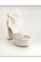 Soft Padded Platform Bridal Shoes 13 cm - 4