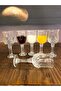 Set of 6 Transparent Color Larin Coffee Side Water Glasses - 70682 - 3
